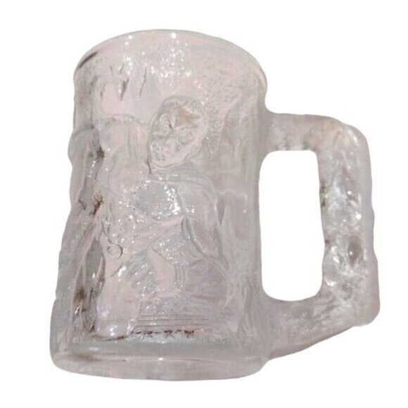 Vintage McDonald's Robin Batman Mug 1995 & Mickey Mouse Glass 2000 Clear Glass - Picture 3 of 12